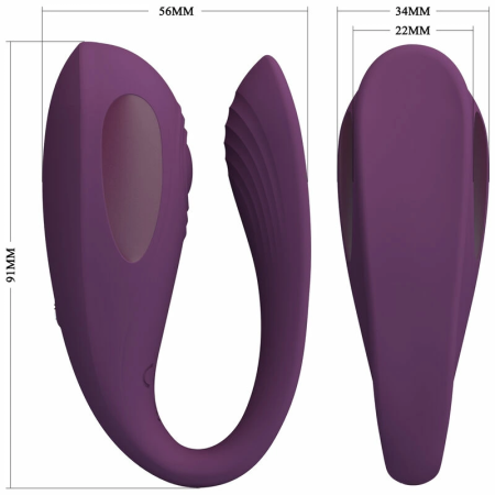 Pretty Love Aari Purple App-Controlled Silicone Vibrating Massager