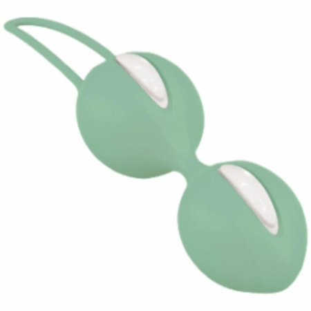 Fun Factory Smartballs Duo Pelvic Training Balls White/Green 72g