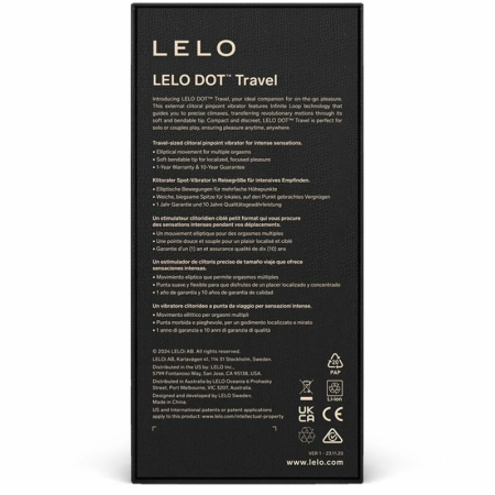 LELO DOT Travel Precision Intimate Device Purple Compact Design