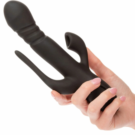 CalExotics Triple Euphoria Black Multi-Action Intimate Device 14 cm