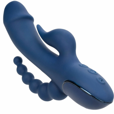 CalExotics III Triple Action Intimate Machine Blue Rechargeable Waterproof