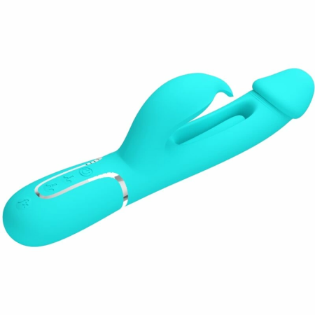 Pretty Love Kampas Aqua Green 3-in-1 Multi-Function Intimate Device