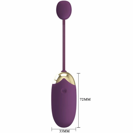 Pretty Love Abner App-Controlled Intimate Device Purple Bluetooth