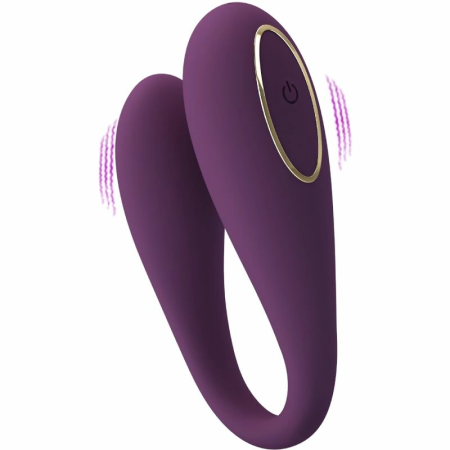 Pretty Love August App-Controlled Double Vibrator Purple Silicone 12 Modes