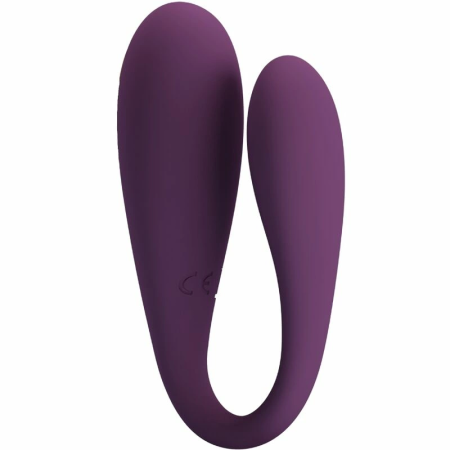 Pretty Love August App-Controlled Double Vibrator Purple Silicone 12 Modes