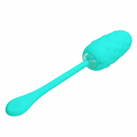 Pretty Love Vibrating Egg Aqua Green - 12-Mode Silicone, USB Rechargeable