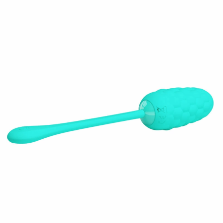 Pretty Love Vibrating Egg Aqua Green - 12-Mode Silicone, USB Rechargeable