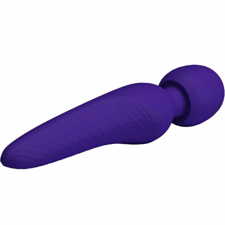 Pretty Love Meredith Massager 12-Speed Silicone Waterproof Purple 21.5cm