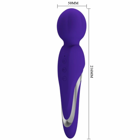 Pretty Love Walter Wand Vibrator Purple - 7 Modes, Silicone, USB Charge