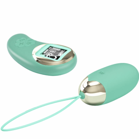 Pretty Love Mine Green Wireless Intimate Egg with LCD Remote, 10 Modes