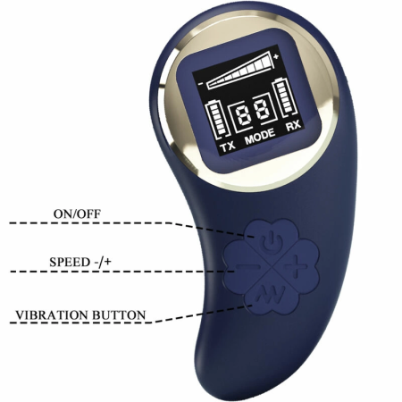 Pretty Love Mina Remote-Controlled Wireless Blue Vibration Egg USB