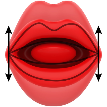 MIA Siena Triple Action Vibrating & Biting Intimate Stimulator Red