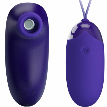 Pretty Love Vibrating Egg & Tapping Stimulator Purple USB Rechargeable