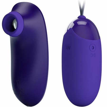 Pretty Love Vibrating Egg & Tapping Stimulator Purple USB Rechargeable