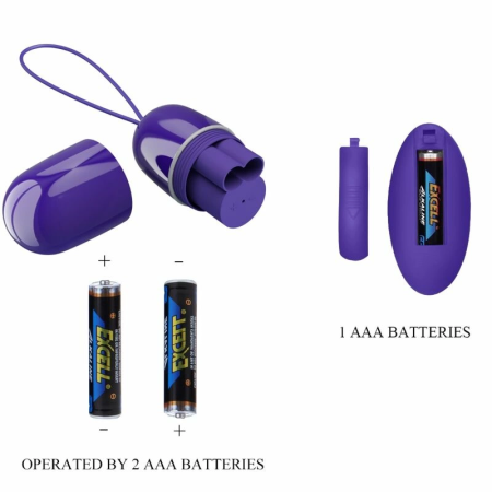 Pretty Love Arvin Remote-Controlled Wireless Egg Violet ABS Silicone