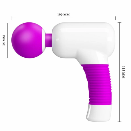 Pretty Love Magic Gum Rechargeable Massager Purple - 7 Modes, Flexible Head
