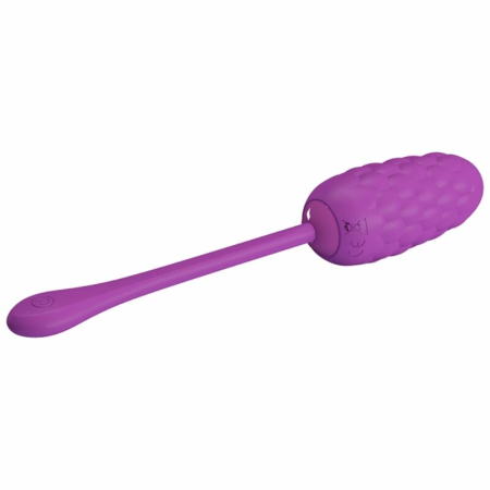 Pretty Love Vibrating Egg Marine Texture Violet USB Rechargeable 12 Modes