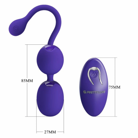 Pretty Love Willie Youth Remote-Control Intimate Trainer Violet Silicone