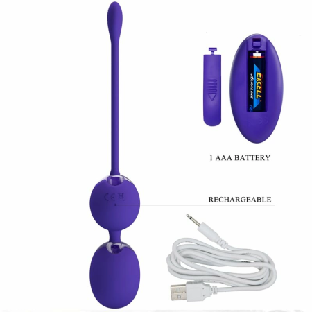 Pretty Love Willie Youth Remote-Control Intimate Trainer Violet Silicone