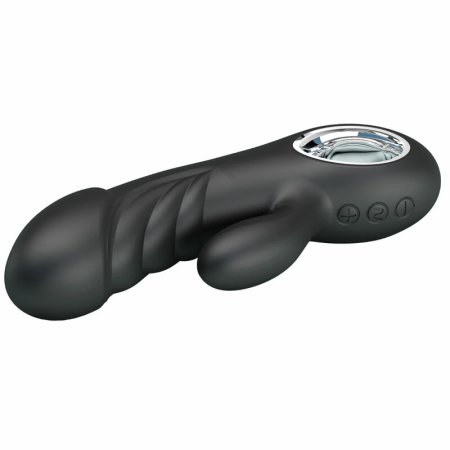 Pretty Love Ansel Black Silicone Vibrator with 7 Vibration Modes USB