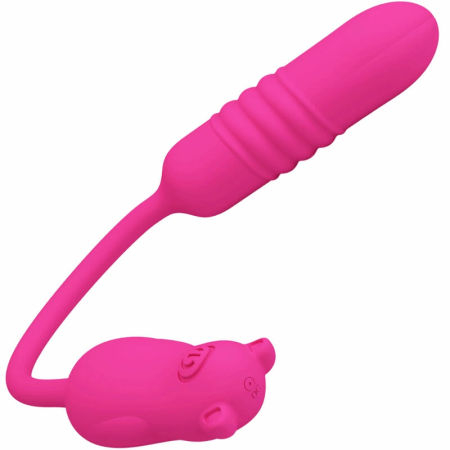 Pretty Love Nobikuma Pink Silicone Vibrating Bullet - USB, 6 Modes