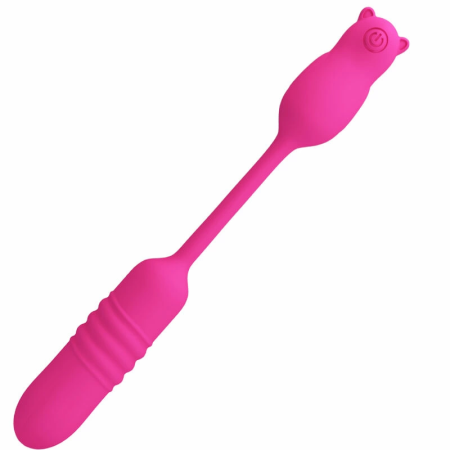 Pretty Love Nobikuma Pink Silicone Vibrating Bullet - USB, 6 Modes