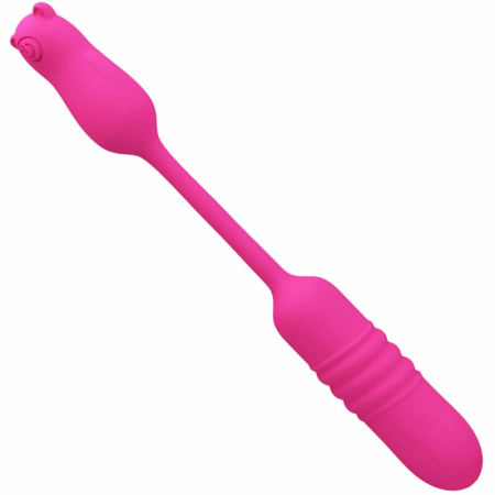 Pretty Love Nobikuma Pink Silicone Vibrating Bullet - USB, 6 Modes