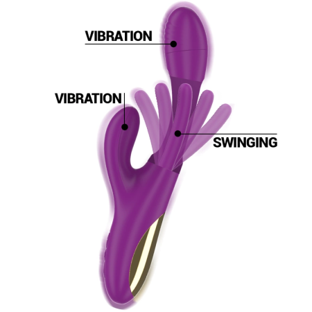 INTENSE Apolo Rechargeable Vibrating Device Purple 7 Modes Waterproof