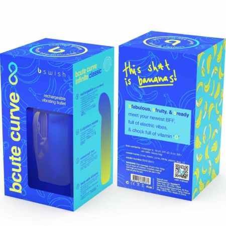 B Swish BCute Curve Infinite Classic Blue Rechargeable Silicone Device