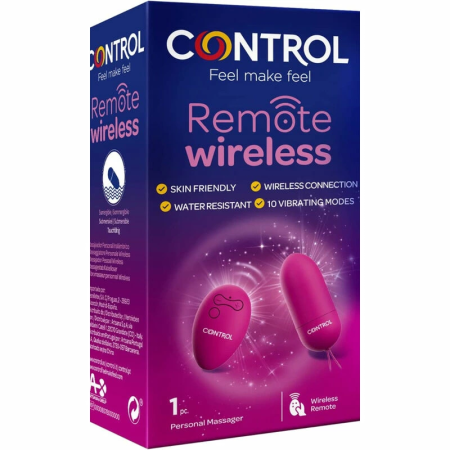 CONTROL Remote Wireless Personal Massager - 10 Modes, Compact Design