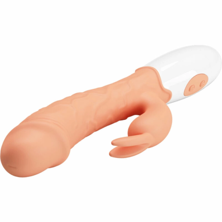 PRETTY LOVE Easter Bunny Dual Motor Flexible Intimate Device, Flesh 21cm