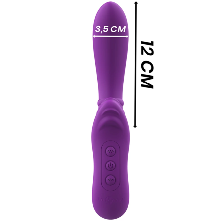Intense Harry Flexible Personal Massager with Vibrating Tongue - Purple
