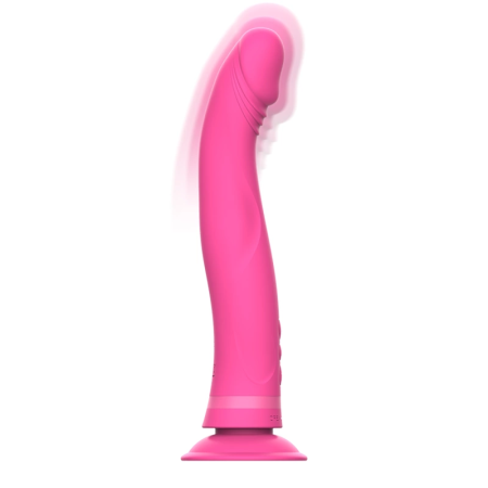 Intense Michelangelo Pink Silicone Vibrating Model with Suction Cup 11cm