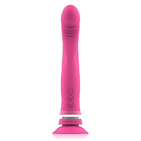 Intense Michelangelo Pink Silicone Vibrating Model with Suction Cup 11cm