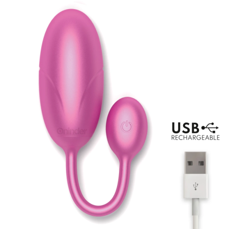 ONINDER Tokyo Pink Vibrating Egg 7.5x3.2cm App-Controlled Waterproof