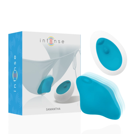 INTENSE Samantha Blue Panty - Remote-Controlled Silicone Wearable, IPX7