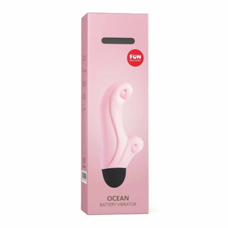 Fun Factory Ocean Pink - Compact Dual-Action Vibrating System, Waterproof