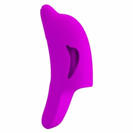 Pretty Love Delphini Finger Model - 10-Mode USB Silicone, Purple
