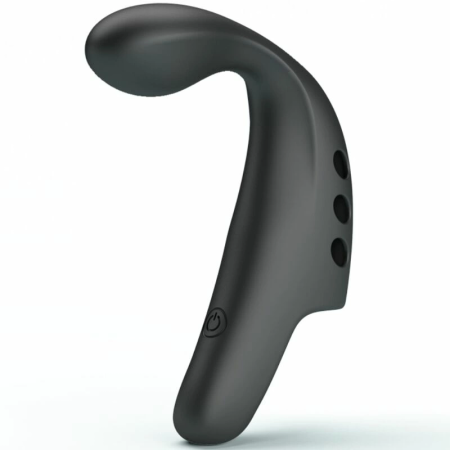 Pretty Love Black Gorgon Rechargeable Finger Massager, 10 Modes, Black