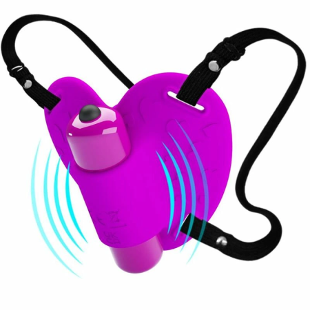 Pretty Love Heartbeat Intimate Massager 10-Mode Purple ABS Silicone