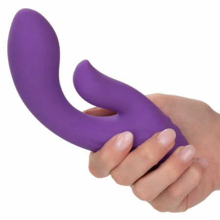 CalExotics Stella Dual Pleaser Violet Liquid Silicone Dual-Motor Massager