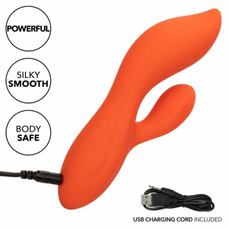 CalExotics Stella Dual Teaser Orange - Dual Motor Silicone Intimate Device