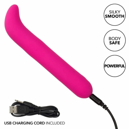 CalExotics Bliss G Vibe Pink - Liquid Silicone, Curved, 10 Speeds
