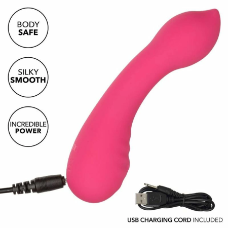 CalExotics Pixies Teaser Pink - Flexible Dual-Sided Silicone Massager