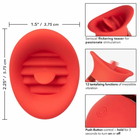 CalExotics French Kiss Sweet Talker Rechargeable Compact Massager Pink