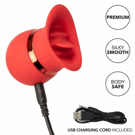 CalExotics French Kiss Sweet Talker Rechargeable Compact Massager Pink