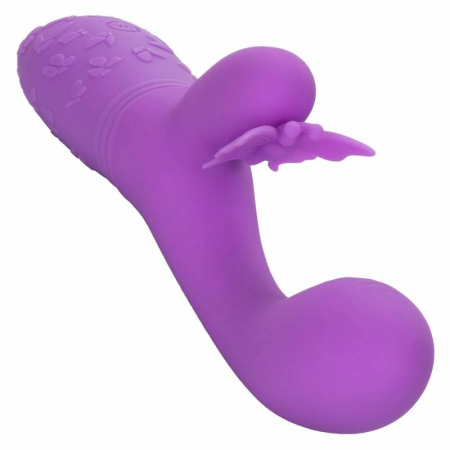 CalExotics Butterfly Kiss Flutter Violet - Dual Motor Rechargeable Massager