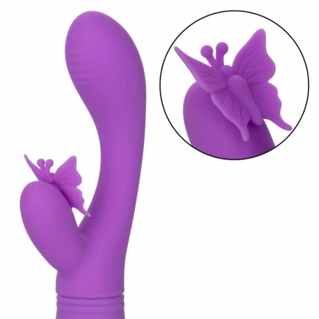 CalExotics Butterfly Kiss Flutter Violet - Dual Motor Rechargeable Massager