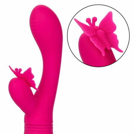 CalExotics Butterfly Kiss Flutter Pink Rechargeable Intimate Massager