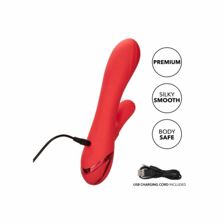CalExotics Palisades Passion Red Heated Silicone Massager 11.5cm